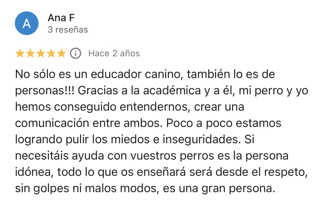 Reseña de Ana F. sobre la Academia